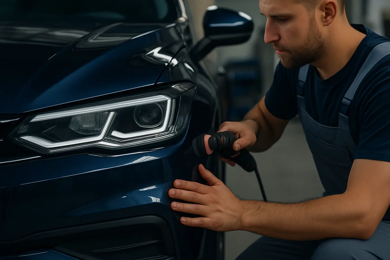 Front view of Leo Auto Collision shop